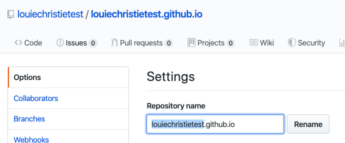 Rename repository