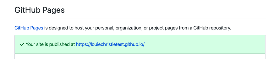 
          Your page is published at link